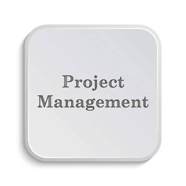 项目管理图标 白色背景上的互联网按钮 — 图库照片