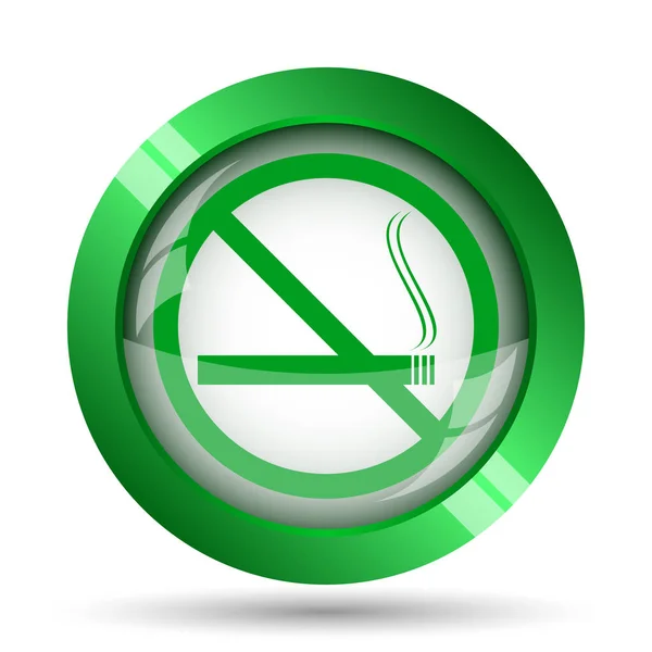 Smoking Icon Internet Button White Background — Stock Photo, Image