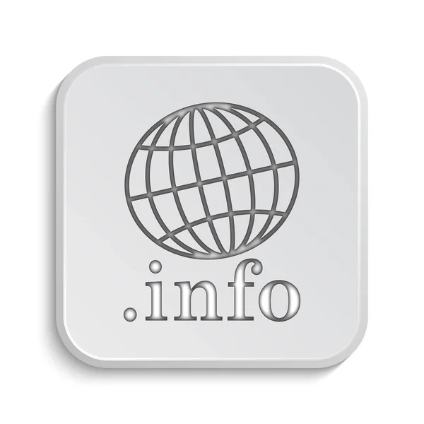 Icono Información Botón Internet Sobre Fondo Blanco —  Fotos de Stock