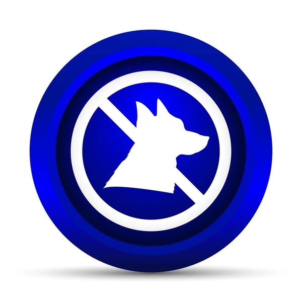 Icona cani proibiti — Foto Stock