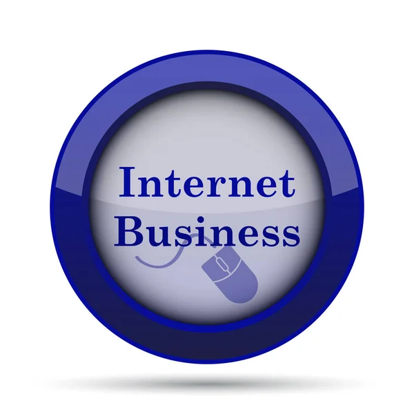 互联网业务图标 白色背景上的互联网按钮 — 图库照片