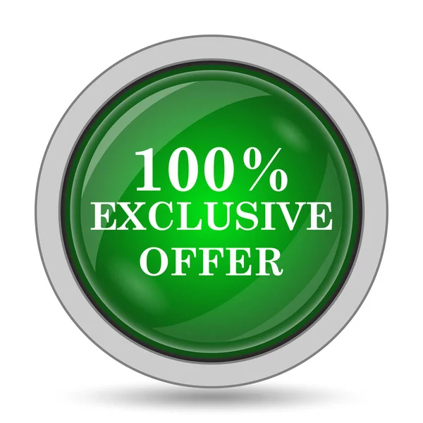 100% exclusive offer icon — Stock Photo, Image