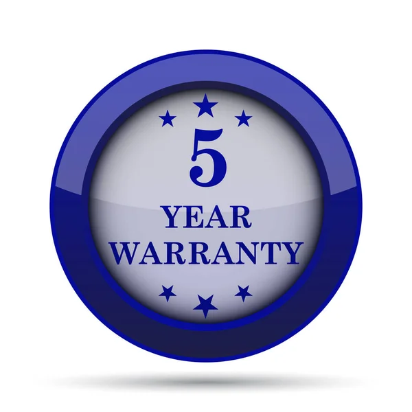 5 year warranty icon — Stock Photo, Image