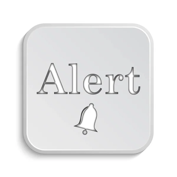 Alert Icon Internet Button White Background — Stock Photo, Image