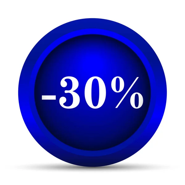 Percent Discount Icon Internet Button White Background — Stock Photo, Image