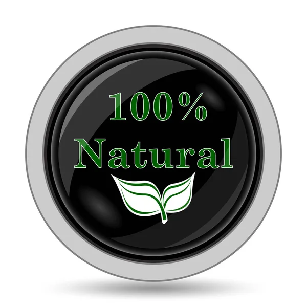 100 por ciento icono natural — Foto de Stock