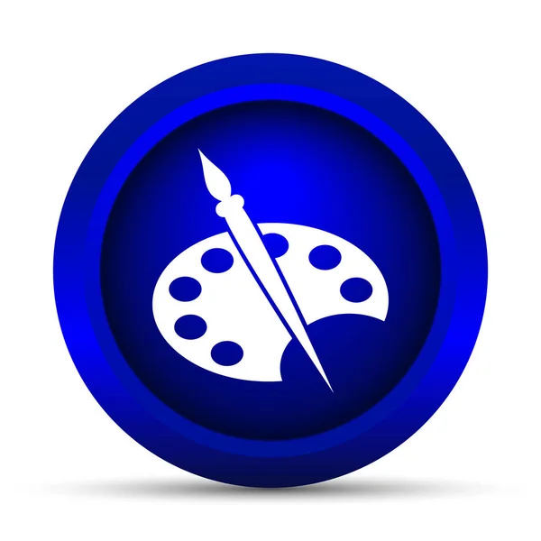 Painting Icon Internet Button White Background — Stock Photo, Image