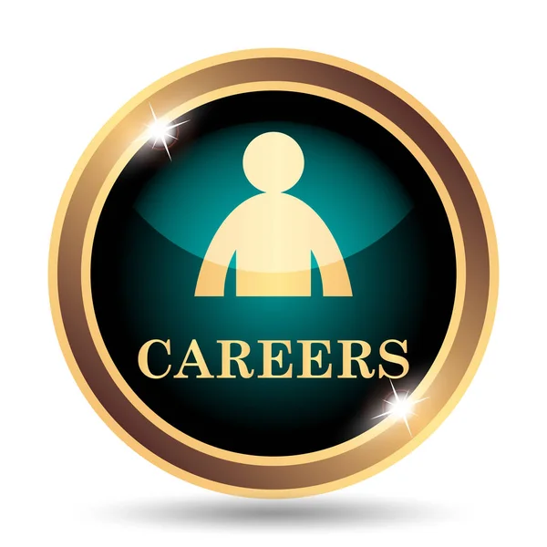 Careers Icon Internet Button White Background — Stock Photo, Image