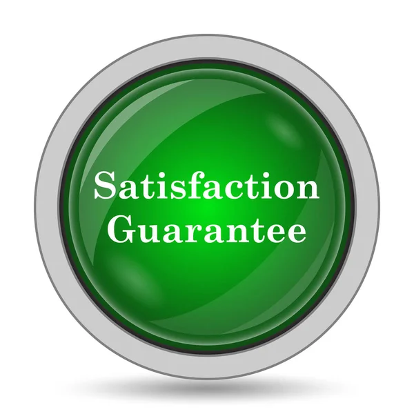 Satisfaction Guarantee Icon Internet Button White Background — Stock Photo, Image