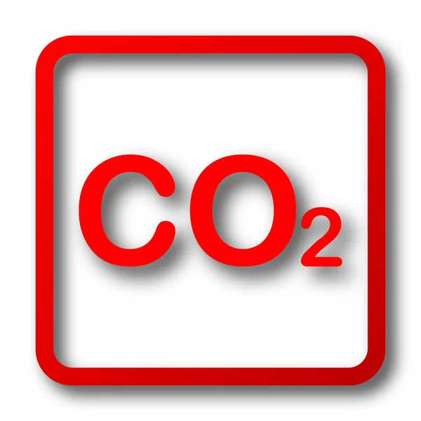 Icona Co2 Pulsante Internet Sfondo Bianco — Foto Stock