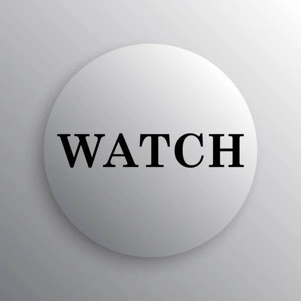 Watch icon. Internet button on white background