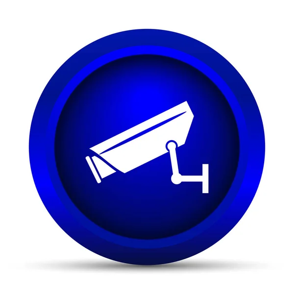 Ícone Câmara Vigilância Botão Internet Fundo Branco — Fotografia de Stock