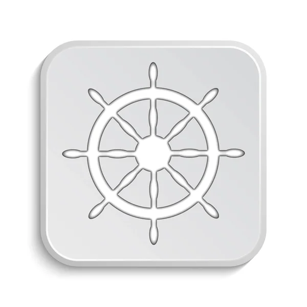 Icono de rueda náutica — Foto de Stock