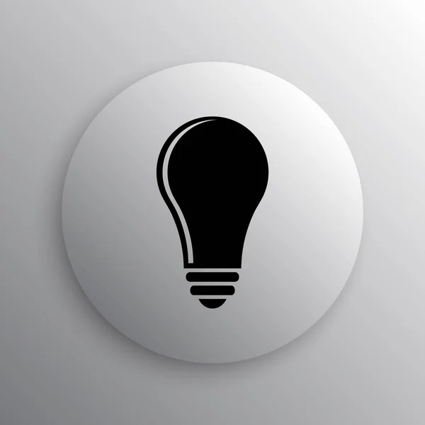 Light Bulb Idea Icon Internet Button White Background — Stock Photo, Image