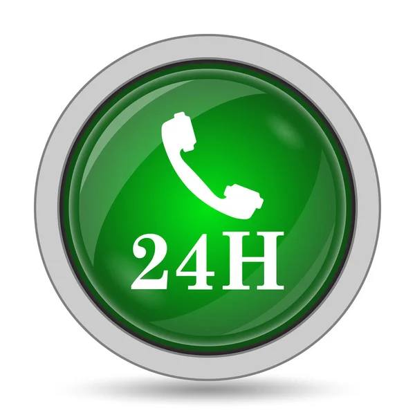 Ikona telefon 24h — Stock fotografie