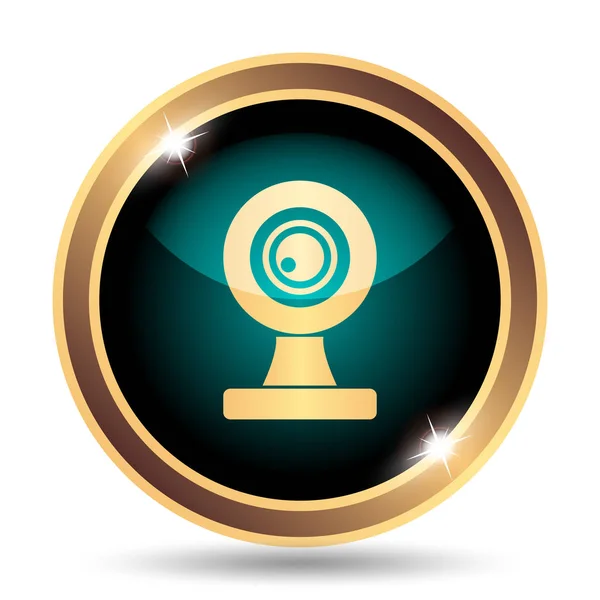 Webcam Icon Internet Button White Background — Stock Photo, Image