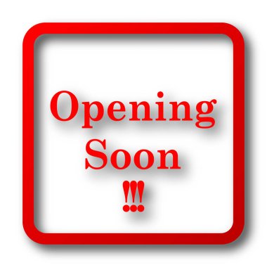 Yakında simge açılıyor. Beyaz arka plan üzerinde Internet düğmesi