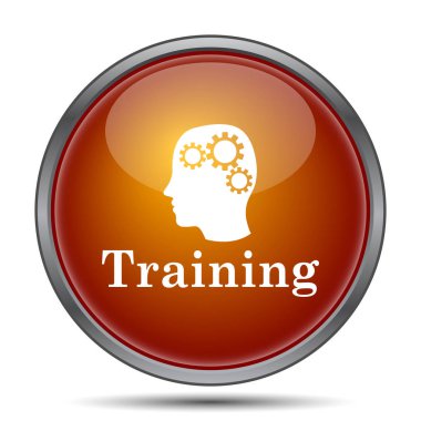 Eğitim simgesi. Beyaz arka plan üzerinde Internet düğmesi