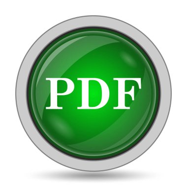 PDF simgesi. Beyaz arka plan üzerinde Internet düğmesi