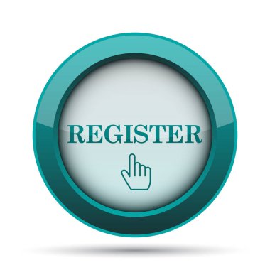 Kayıt simgesi. Beyaz arka plan üzerinde Internet düğmesi