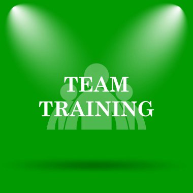 Takım eğitim simgesi. Yeşil renkli butona Internet