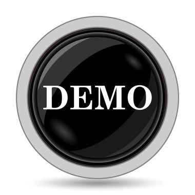 Demo simgesi. Beyaz arka plan üzerinde Internet düğmesi