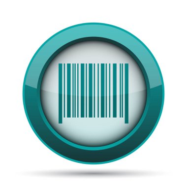 Barkod simgesi. Beyaz arka plan üzerinde Internet düğmesi