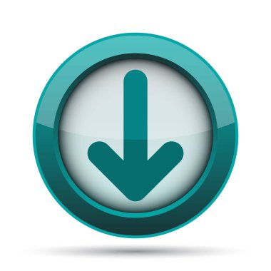 Ok simgesi. Beyaz arka plan üzerinde Internet düğmesi