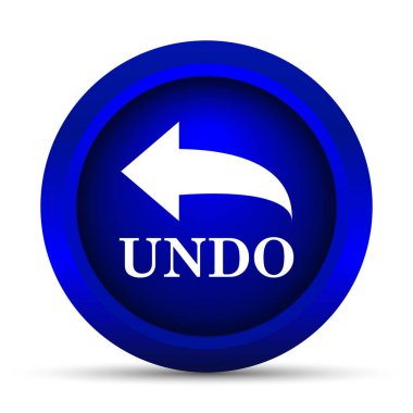 Simgesini geri almak. Beyaz arka plan üzerinde Internet düğmesi