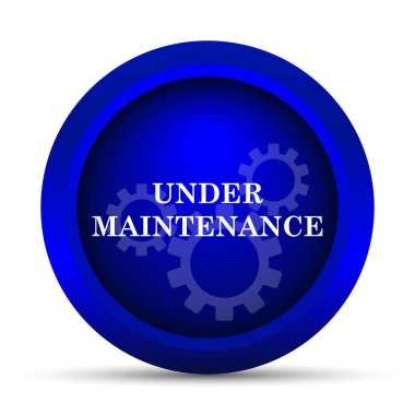 Bakım simgenin altında. Beyaz arka plan üzerinde Internet düğmesi