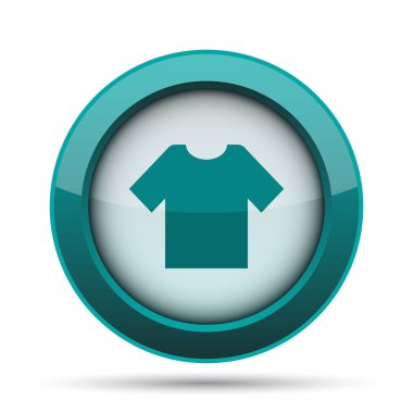 T-kısa kutsal kişilerin resmi. Beyaz arka plan üzerinde Internet düğmesi