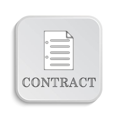 Sözleşme simgesi. Beyaz arka plan üzerinde Internet düğmesi