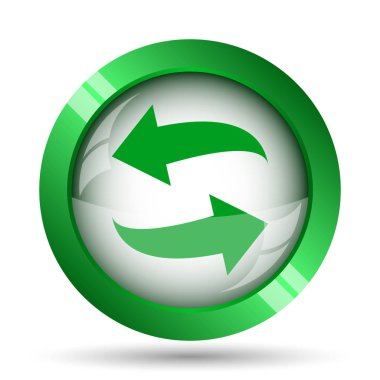 Simge değiştir. Beyaz arka plan üzerinde Internet düğmesi