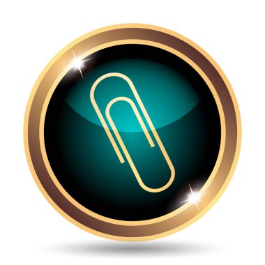 Ataç simgesi. Beyaz arka plan üzerinde Internet düğmesi