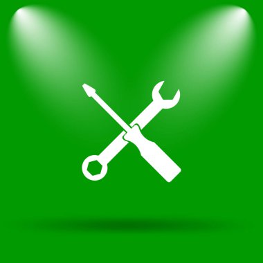 Araçlar simgesi. Yeşil renkli butona Internet