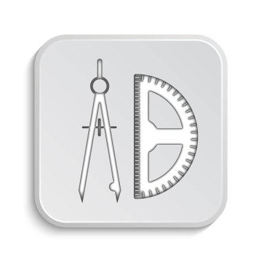 E-öğrenme simgesi. Beyaz arka plan üzerinde Internet düğmesi