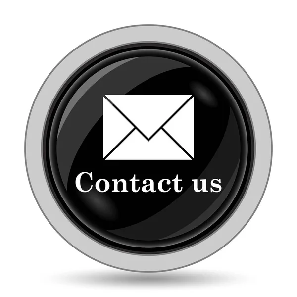 Contact Icon Internet Button White Background — Stock Photo, Image