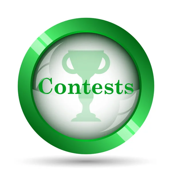 Contests Icon Internet Button White Background — Stock Photo, Image