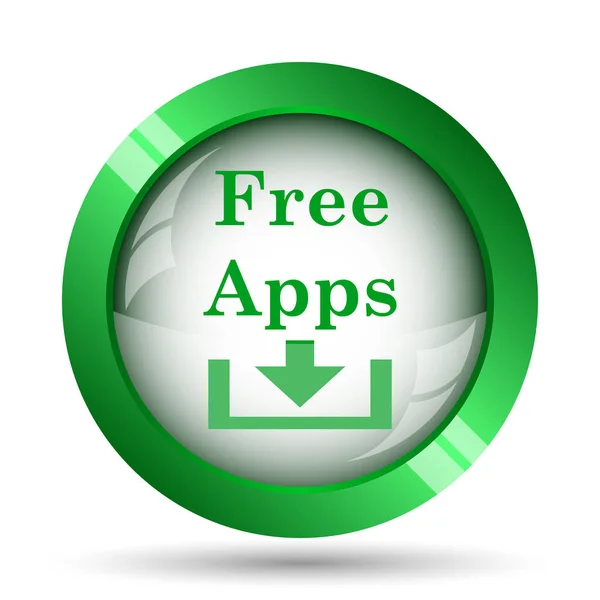 Free apps icon. Internet button on white background