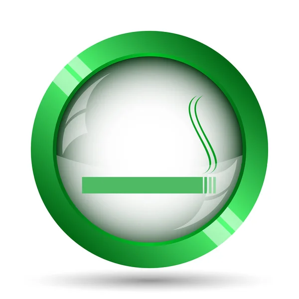 Cigarette Icon Internet Button White Background — Stock Photo, Image