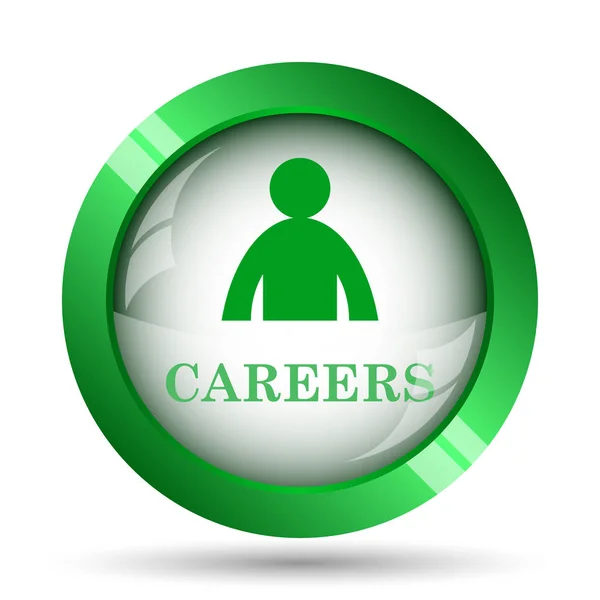 Careers Icon Internet Button White Background — Stock Photo, Image