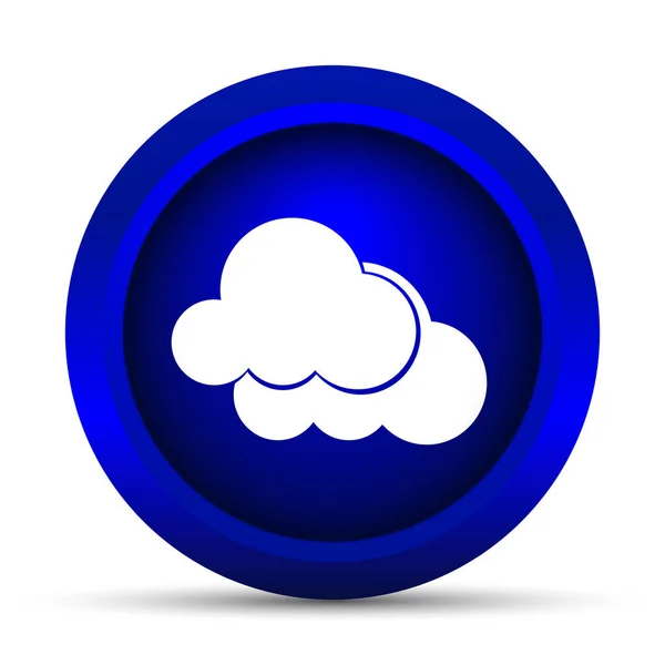 Clouds Icon Internet Button White Background — Stock Photo, Image