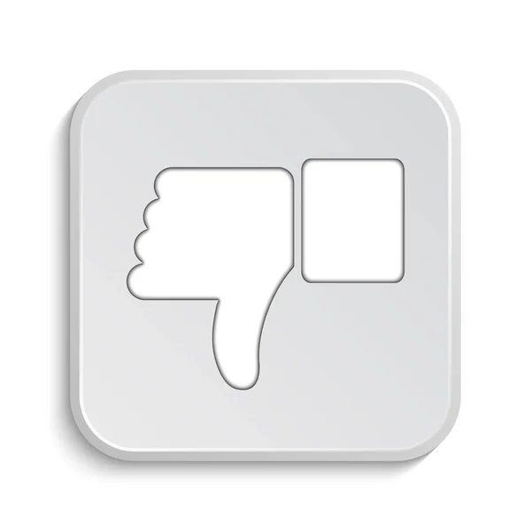 Thumb Icon Internet Button White Background — Stock Photo, Image
