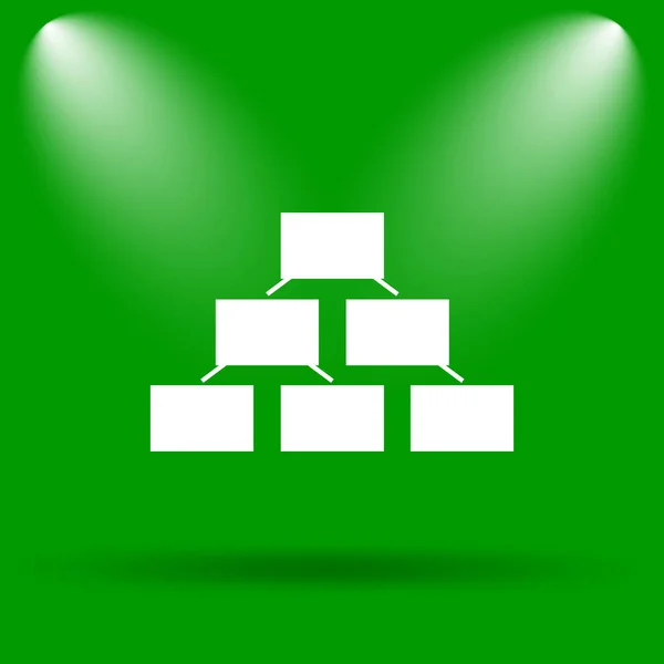 Ikona schemat organizacyjny — Zdjęcie stockowe