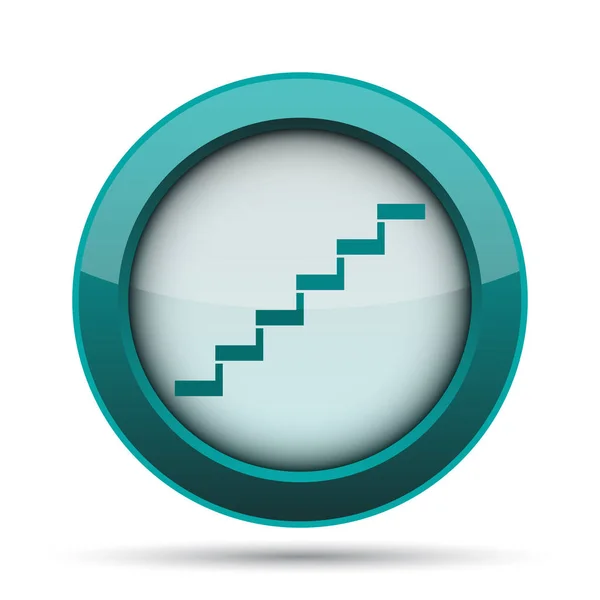 Stairs Icon Internet Button White Background — Stock Photo, Image