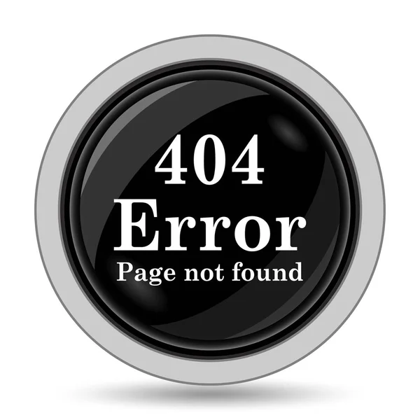 Icône Erreur 404 Bouton Internet Sur Fond Blanc — Photo