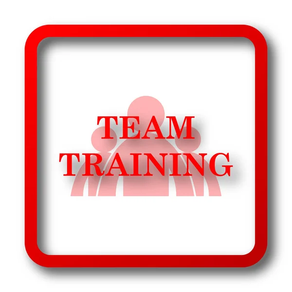 Team Training Icon Internet Button White Background — Stock Photo, Image