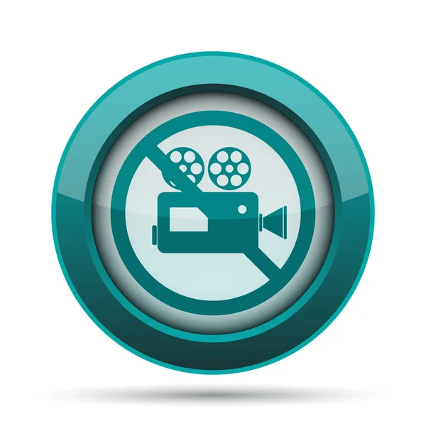 Запретная иконка видеокамеры — стоковое фото