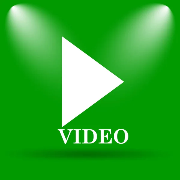 Het afspelen van video-pictogram — Stockfoto