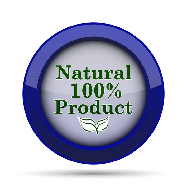 100 por cento ícone do produto natural — Fotografia de Stock